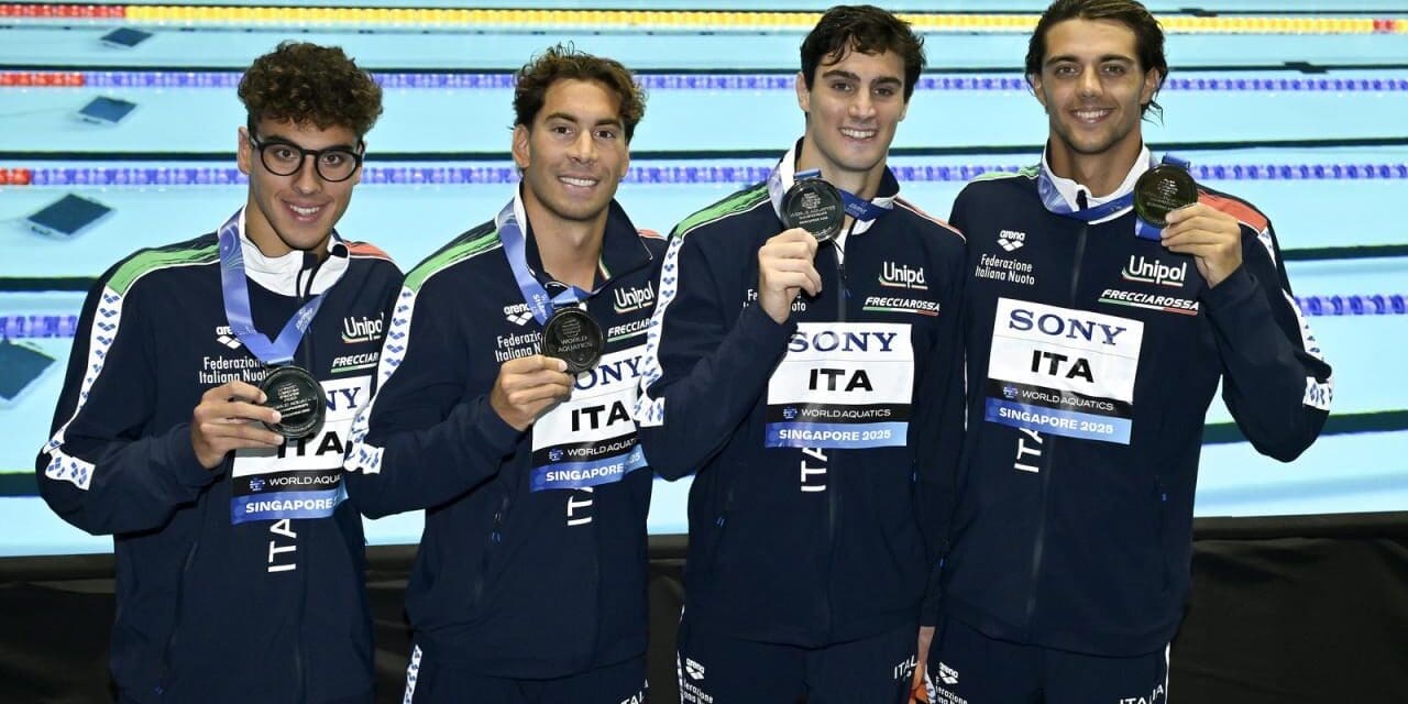 MONDIALI SINGAPORE: CAPITAN ZAZZERI ARGENTO CON LA STAFFETTA 4X100