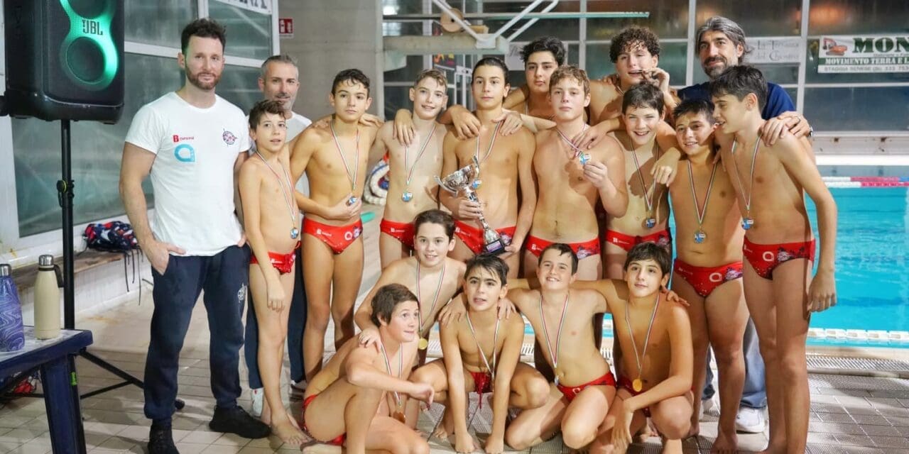 PALLANUOTO GIOVANILE: L’U14 MASCHILE VINCE IL WATERPOLO CHALLENGE CALCATERRA