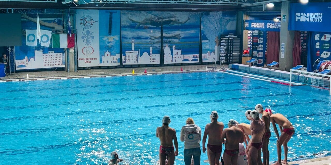 PALLANUOTO JUNIORES, BICCHIERE MEZZO PIENO NEL PRIMO TEST STAGIONALE